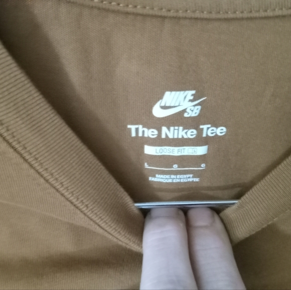 Nike SB T-Shirt Size L Brown NikeSB - Picture 3 of 3
